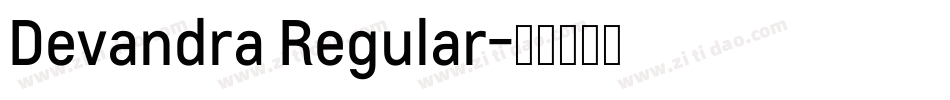 Devandra Regular字体转换